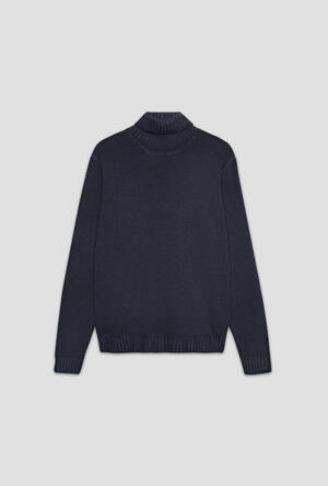 Garment dyed two-thread turtleneck ESSENTIAL - Ferrante | img vers.300x/